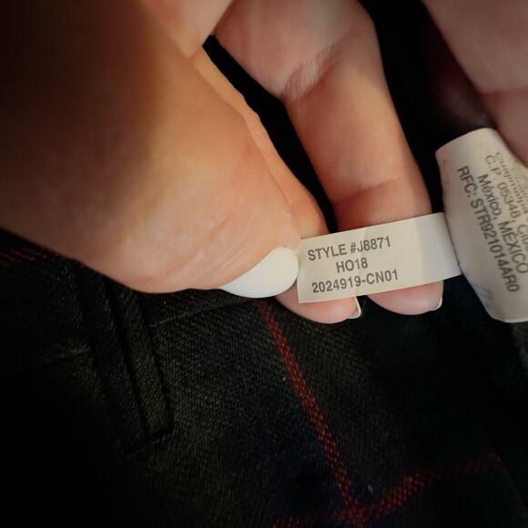 J.Crew 38 Ludlow Suit Jacket Men Well Tartan English Wool-Cotton Twill Moon Slim - Picture 12 of 13